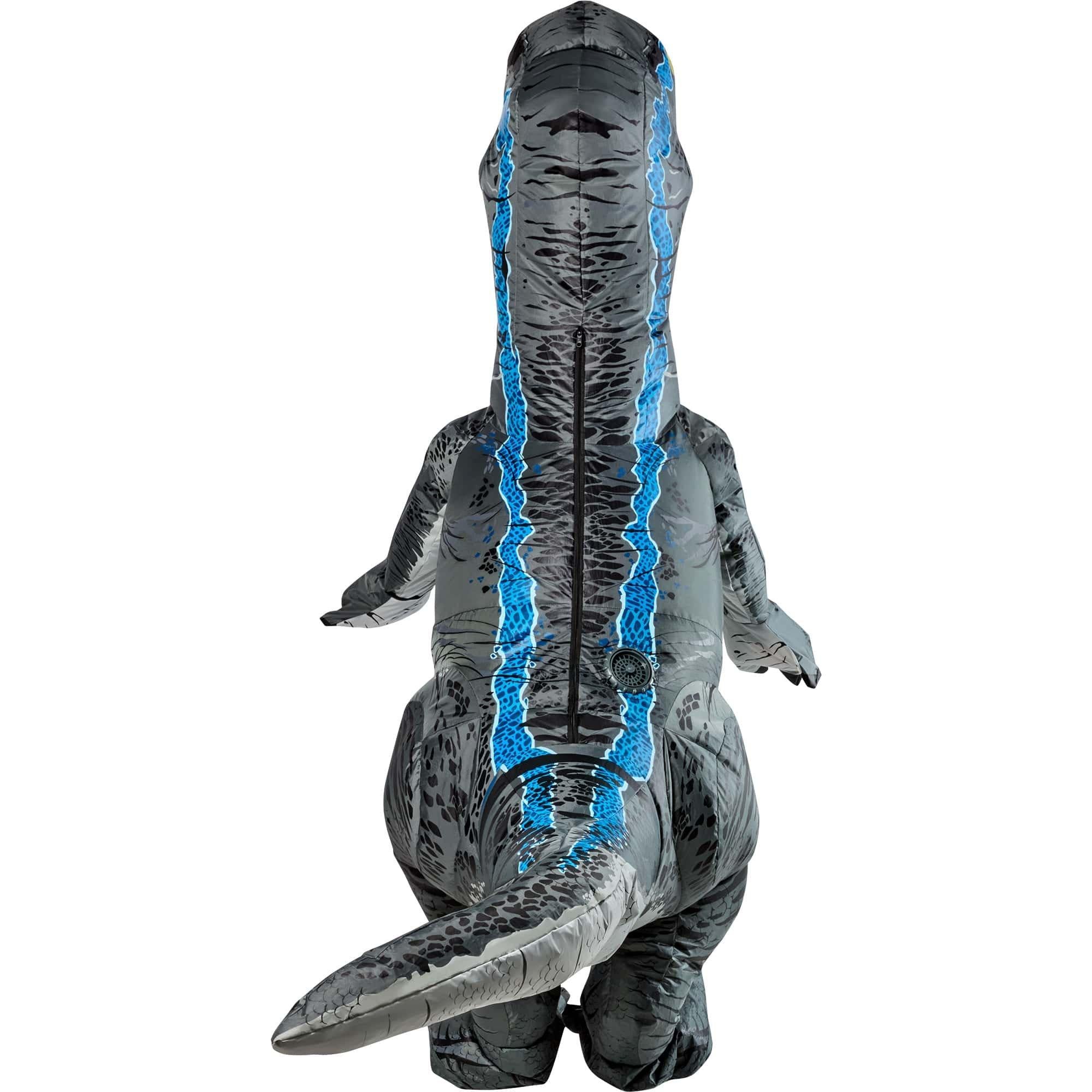 Kids' Blue Velociraptor Inflatable Costume - Jurassic World - Image 3