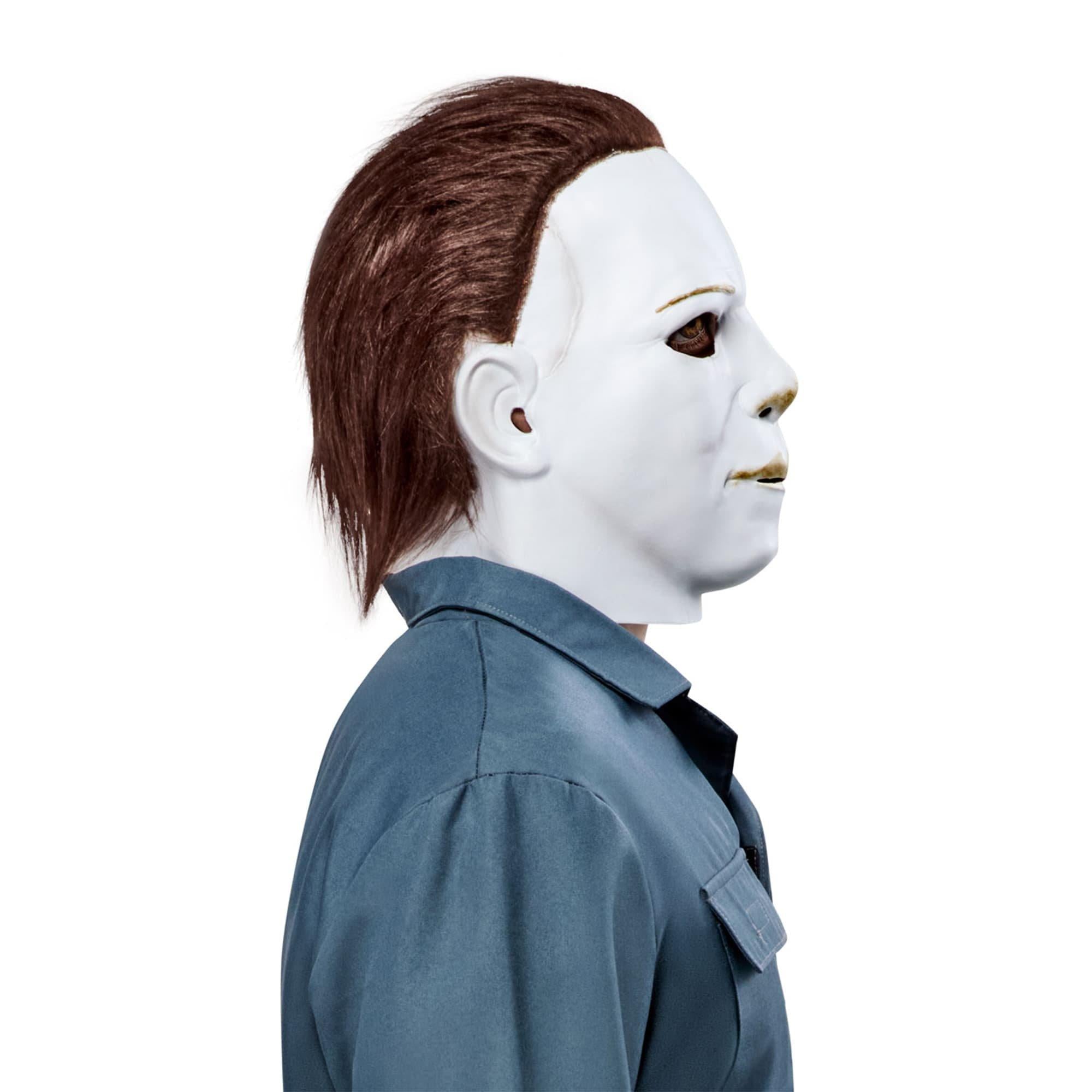 Men's Halloween 2 Michael Myers Overhead Latex Mask with Hair - Image 3