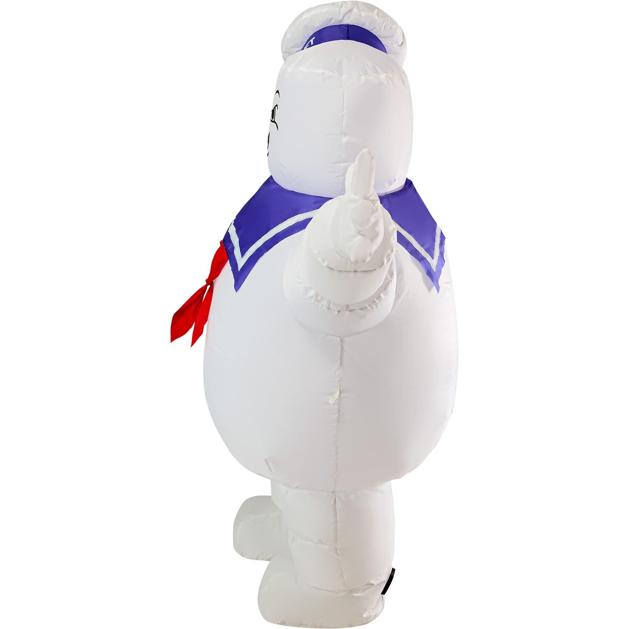 5.5 Foot Ghostbusters Classic Stay Puft Marshmallow Man Halloween Inflatable Lawn Decoration - Image 2