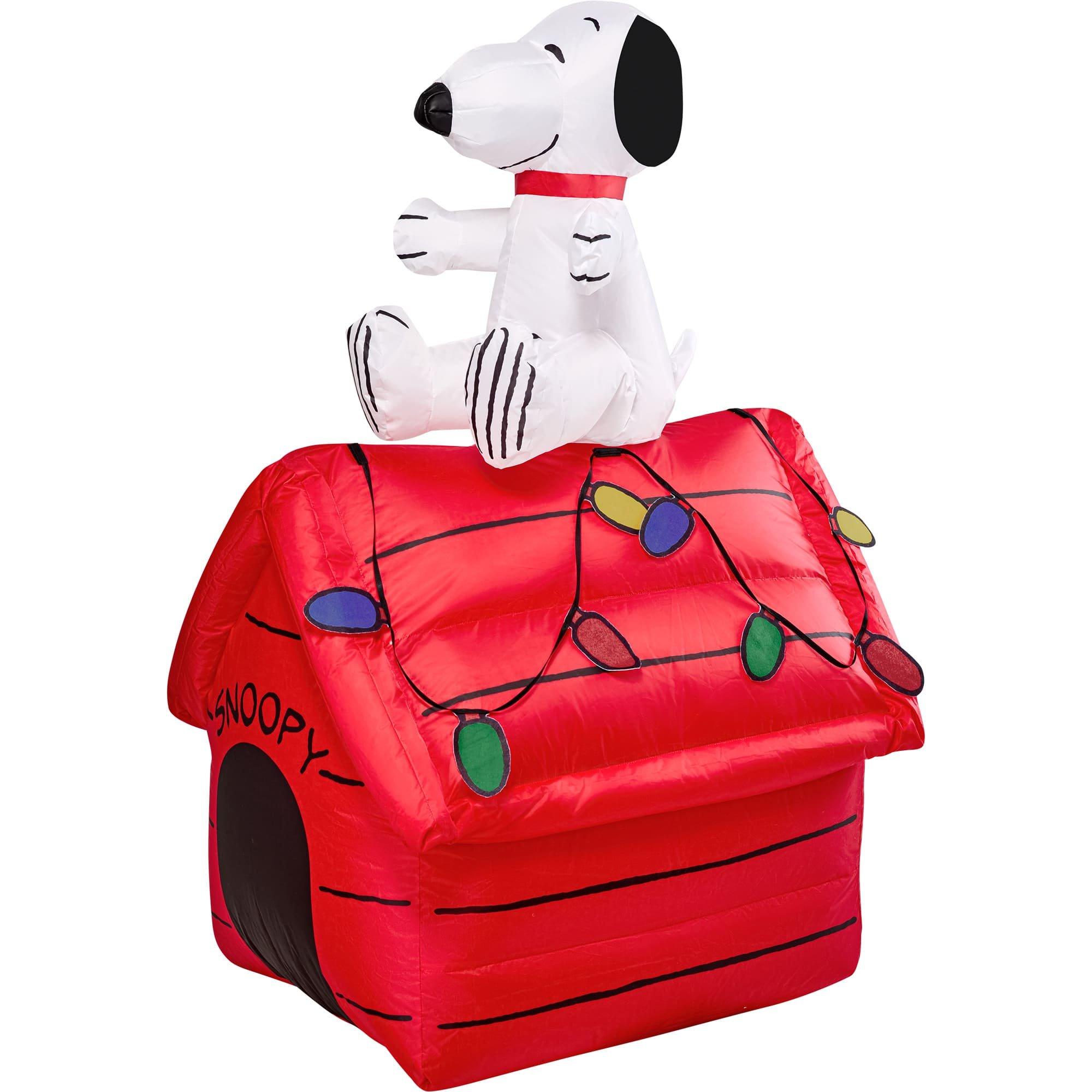 3.5 Foot Peanuts Classic Snoopy Holiday Interchangeable Inflatable Lawn Decoration - Image 8