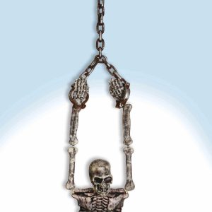 Chained Hanging Skeleton Torso Decoration
