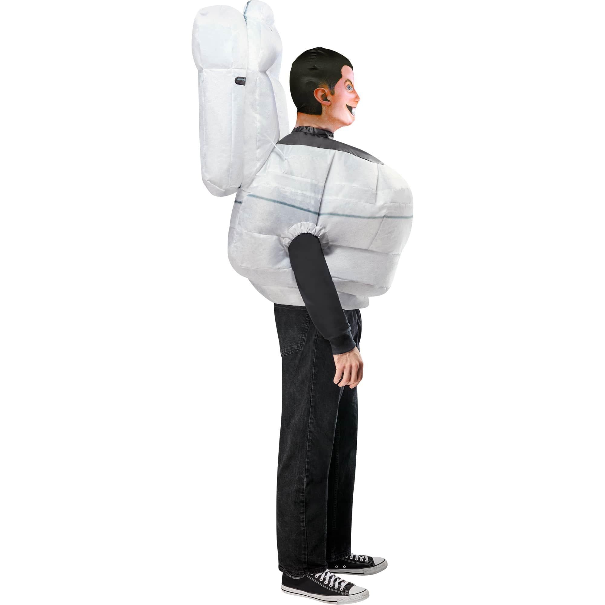 Adult Skibidi Toilet Inflatable Costume with Mask - Image 3