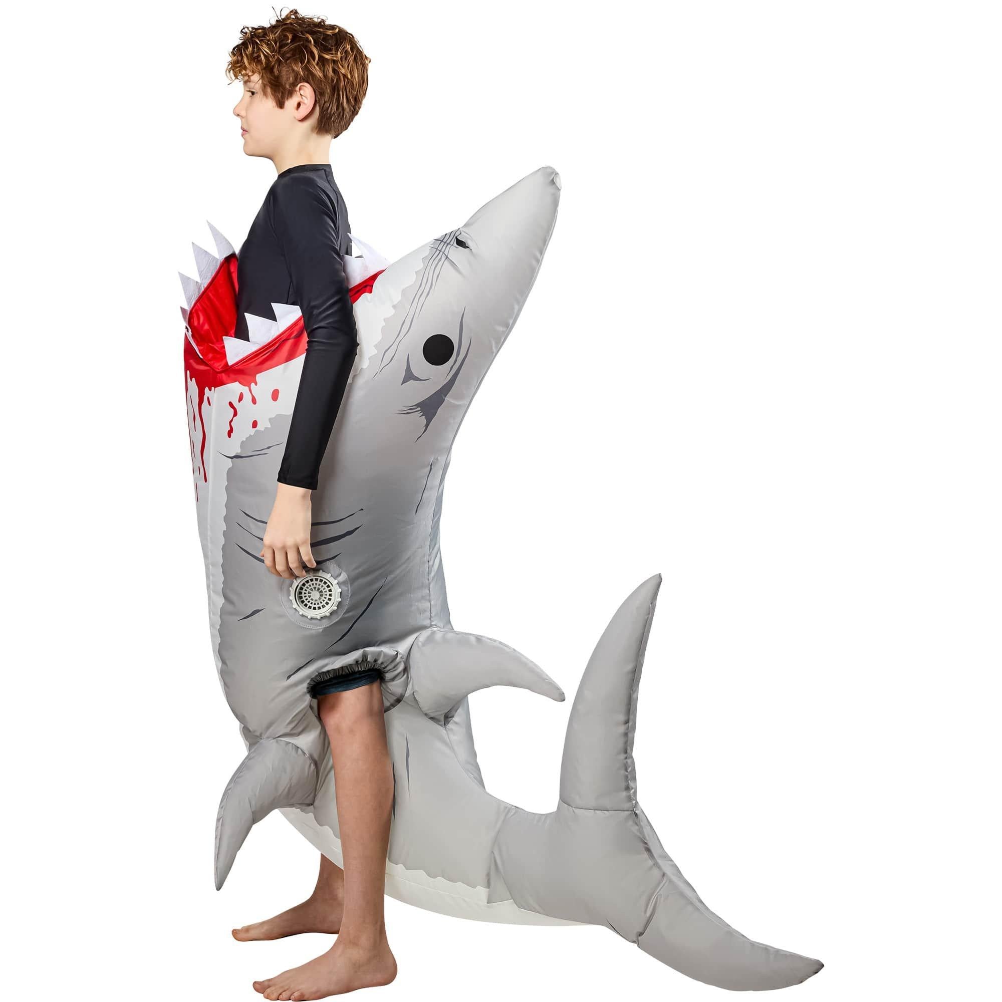 Kids' Ride on Shark Attack Inflatable Costume - Image 2