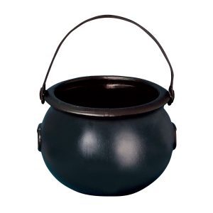 8-inch Black Witch Cauldron Candy Bucket