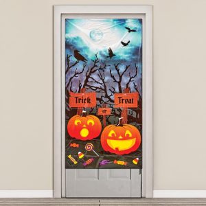 60-inch Trick or Treat Halloween Door Cover Decoration