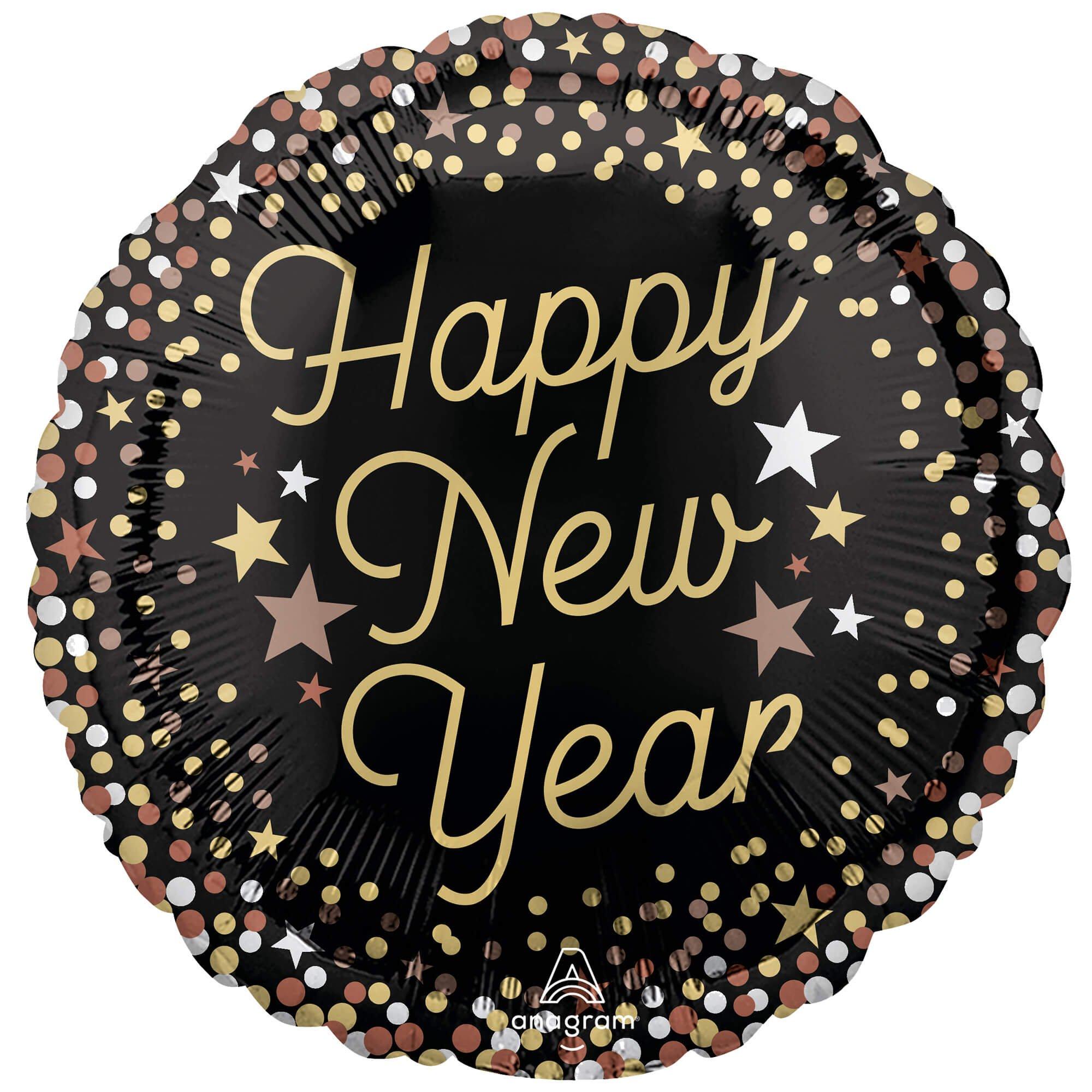 Luxe New Year Foil Balloon. 18in