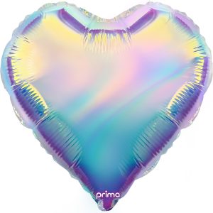 18in Iridescent Heart Foil Balloon