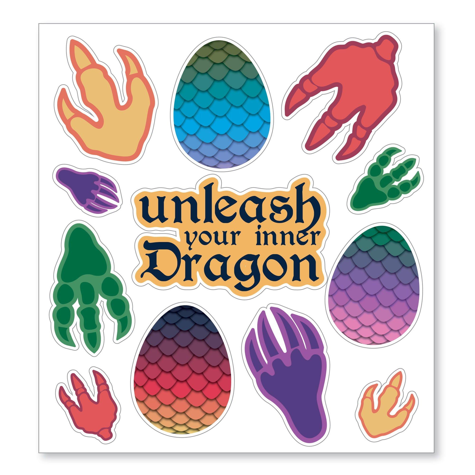 Dragon Party Vinyl Window Clings. 12pc - Image 2