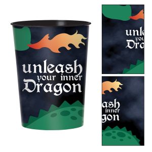Dragon Party Plastic Favor Cup. 16oz