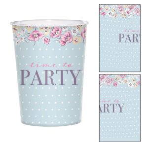 Ribbon and Rose  Plastic Favor Cup. 16oz