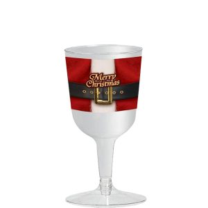 Christmas Wine Glass-4pk