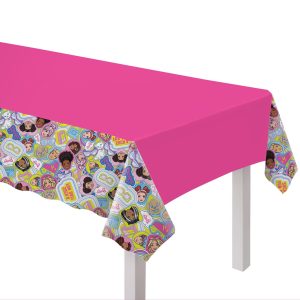 Barbie Party Plastic Table Cover. 54in x 96in