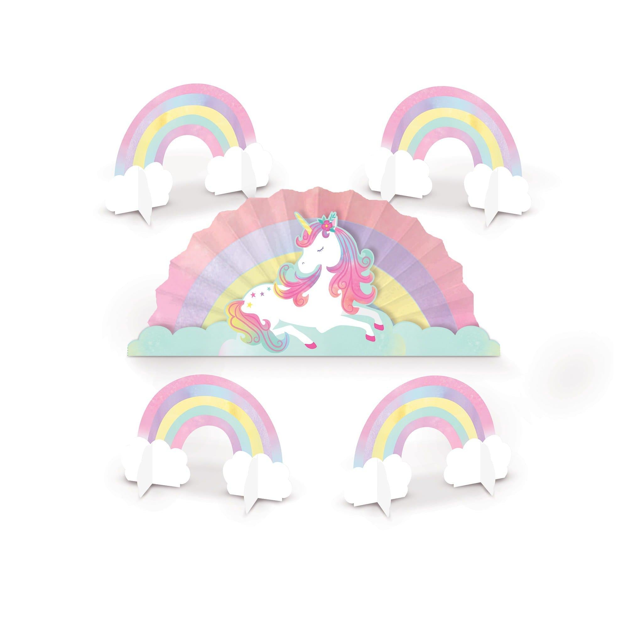 Unicorn Centerpiece. 5pc