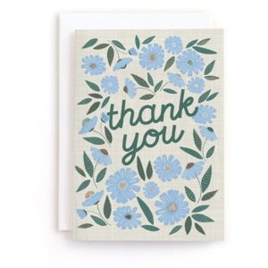 Minted Daisy Thank You Card