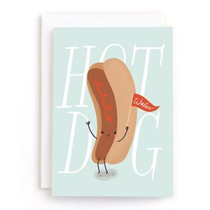 Minted Hot Dog Congrats Card