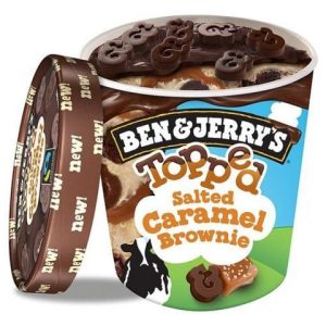 Ben & Jerry's Topped Ice Cream Salted Caramel Brownie (15.2 oz)