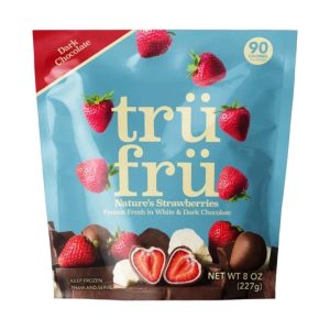 Tru Fru White & Dark Chocolate Frozen Strawberries (8 oz)