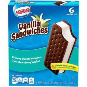 Nestle Ice Cream Sandwiches Vanilla (6 ct)