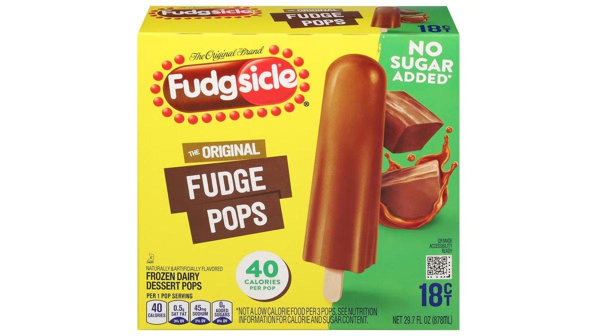 Fudgsicle No Sugar Added Fudge Pops (18 ct) - Image 3