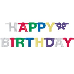 Classic Happy Birthday Banner