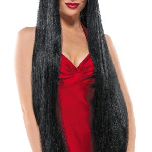 Extra Long Black Wig