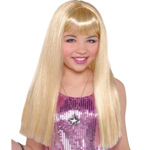 Child Long Blonde Wig