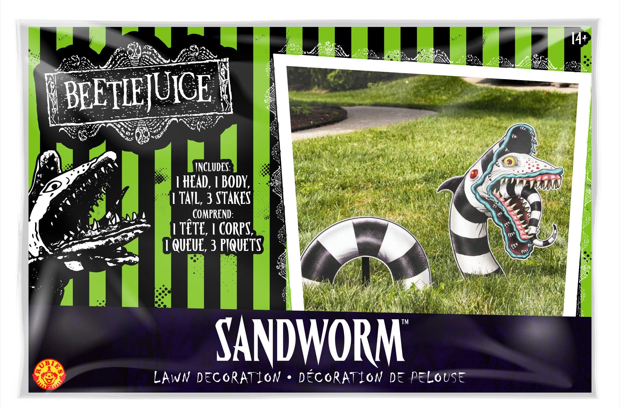25-inch Beetlejuice Sandworm Groundbreaker Lawn Decoration - Image 2
