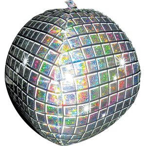 Prismatic Disco Balloon. 15in