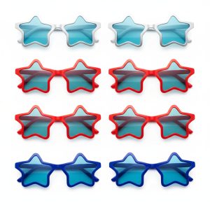 Child Patriotic Red. White & Blue Star Sunglasses 12ct