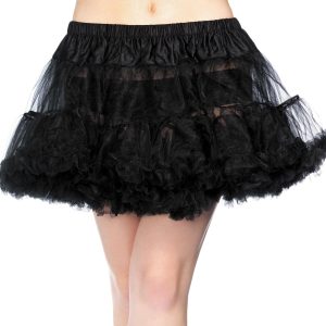 Adult Black Crinoline Petticoat Plus Size