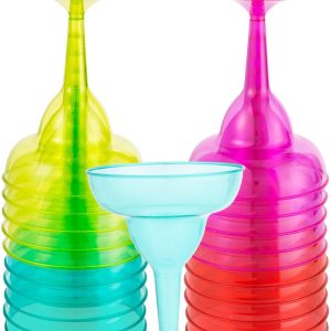 Fiesta Plastic Margarita Glasses 20ct