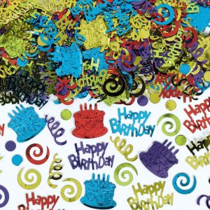 Multicolor Happy Birthday Confetti. 2.5oz