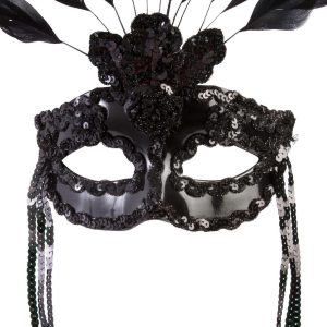 After Dark Feather Masquerade Mask