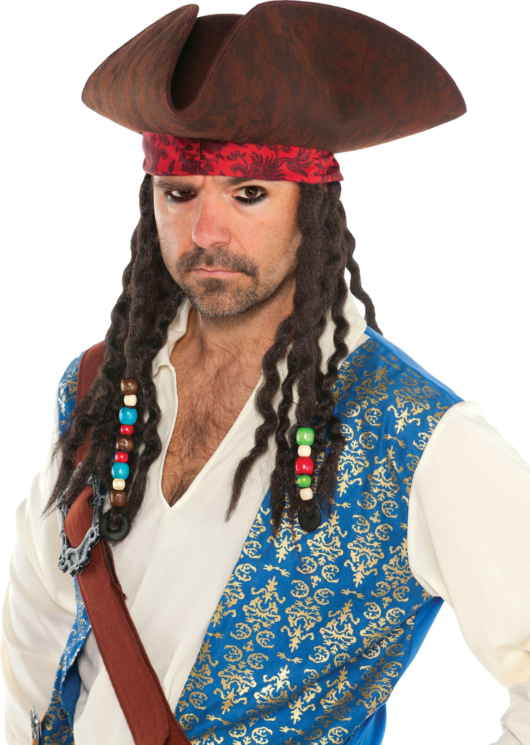 Pirates of the Caribbean Hat With Braids - Image 2