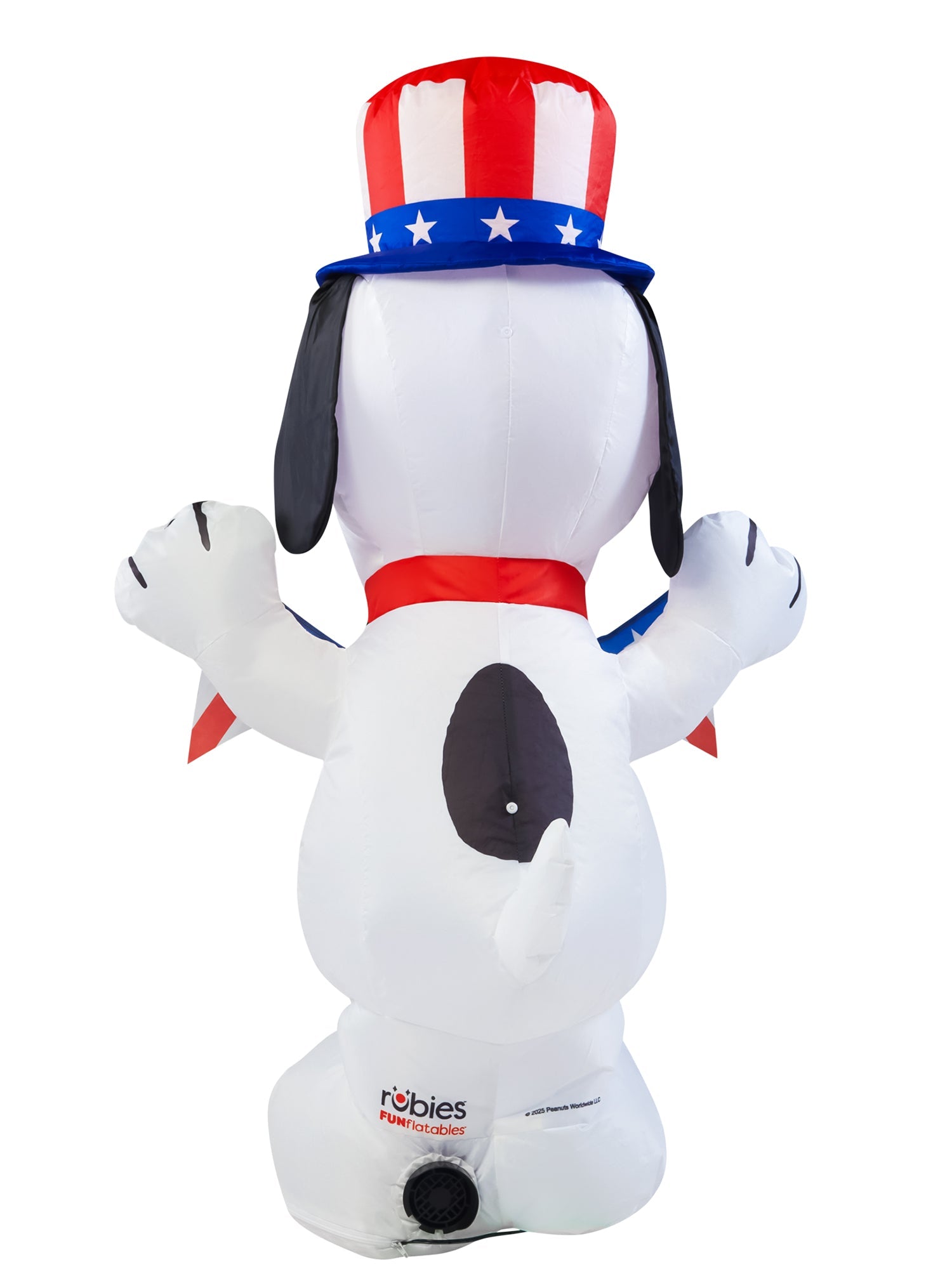 3.5 Foot Peanuts Snoopy Patriotic Inflatable Lawn Decoration - Image 4