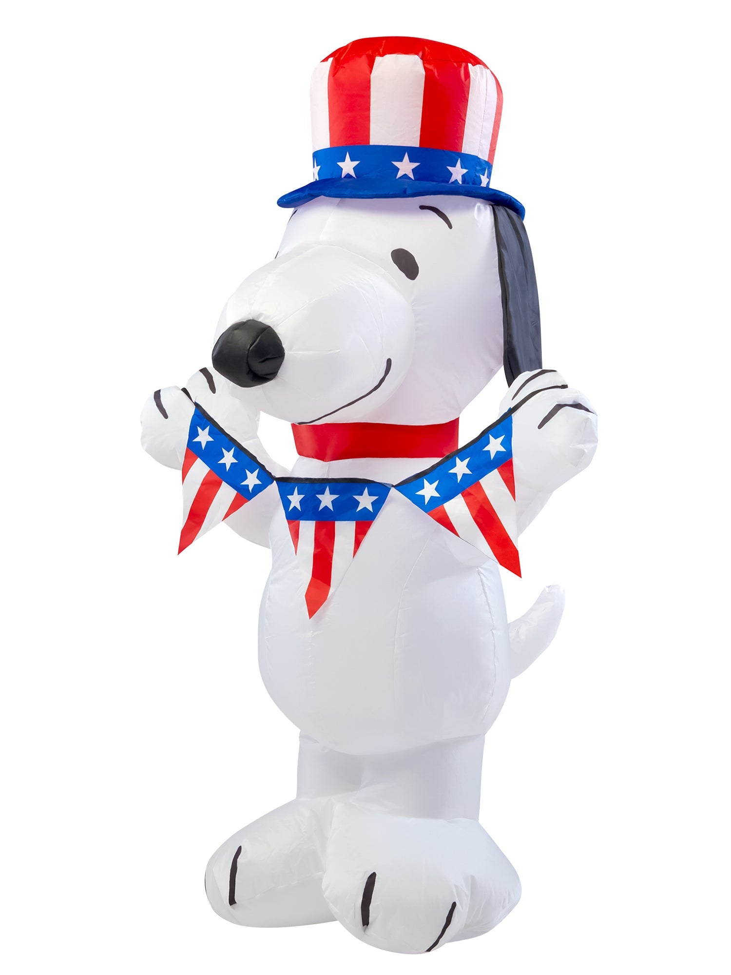 3.5 Foot Peanuts Snoopy Patriotic Inflatable Lawn Decoration - Image 5