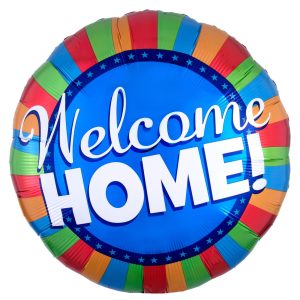 Welcome Home Blitz Foil Balloon. 32in