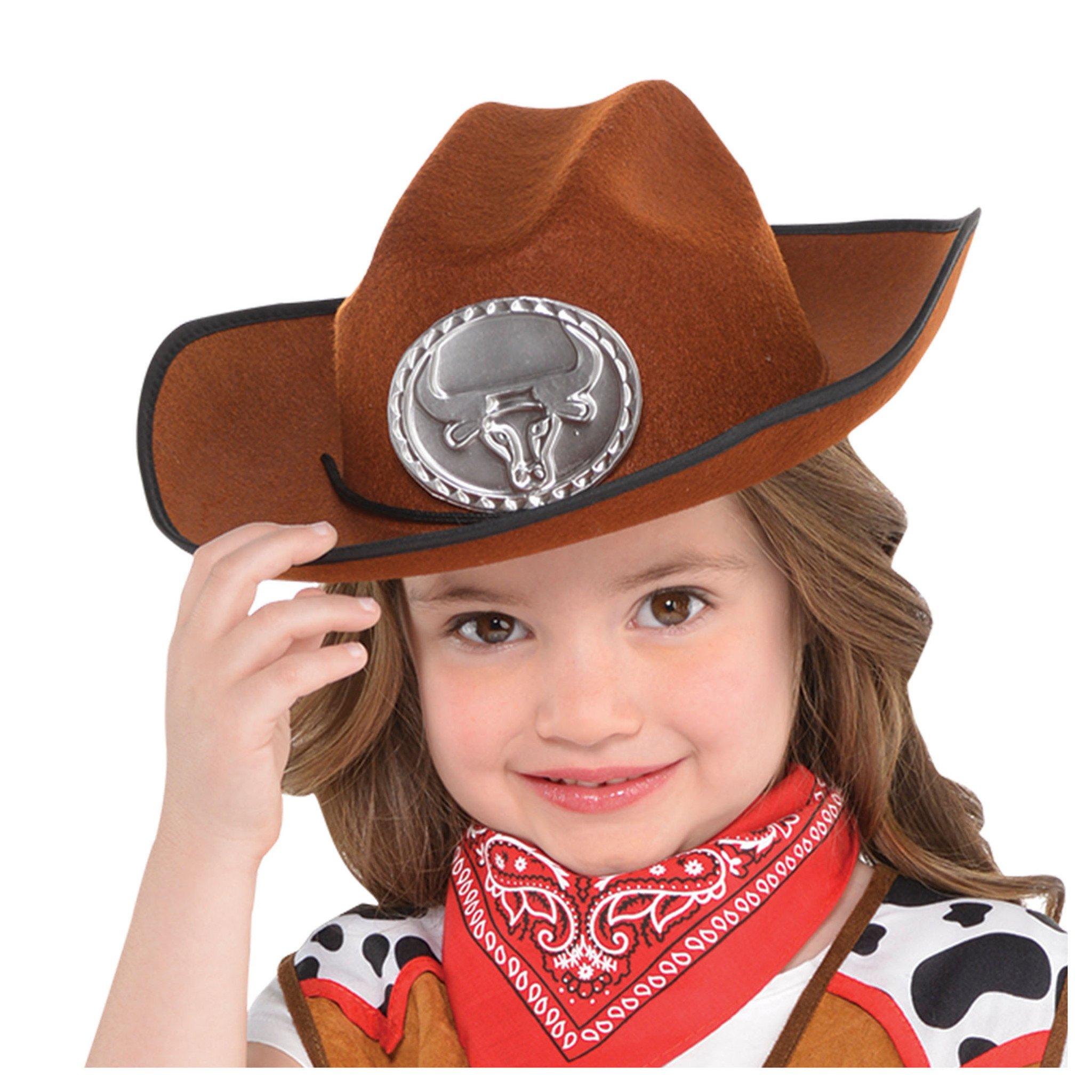 Kids' Brown Cowboy Hat - Image 3