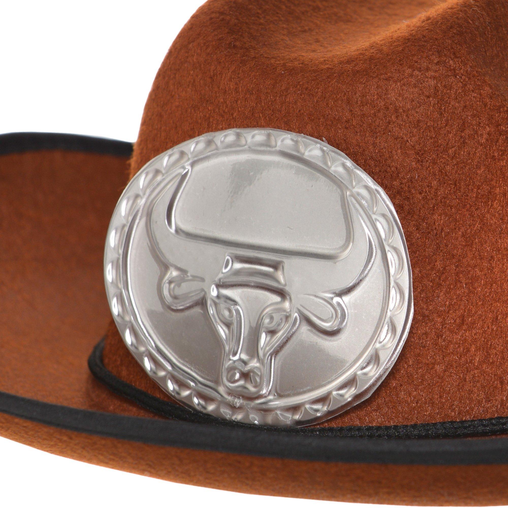Kids' Brown Cowboy Hat - Image 4
