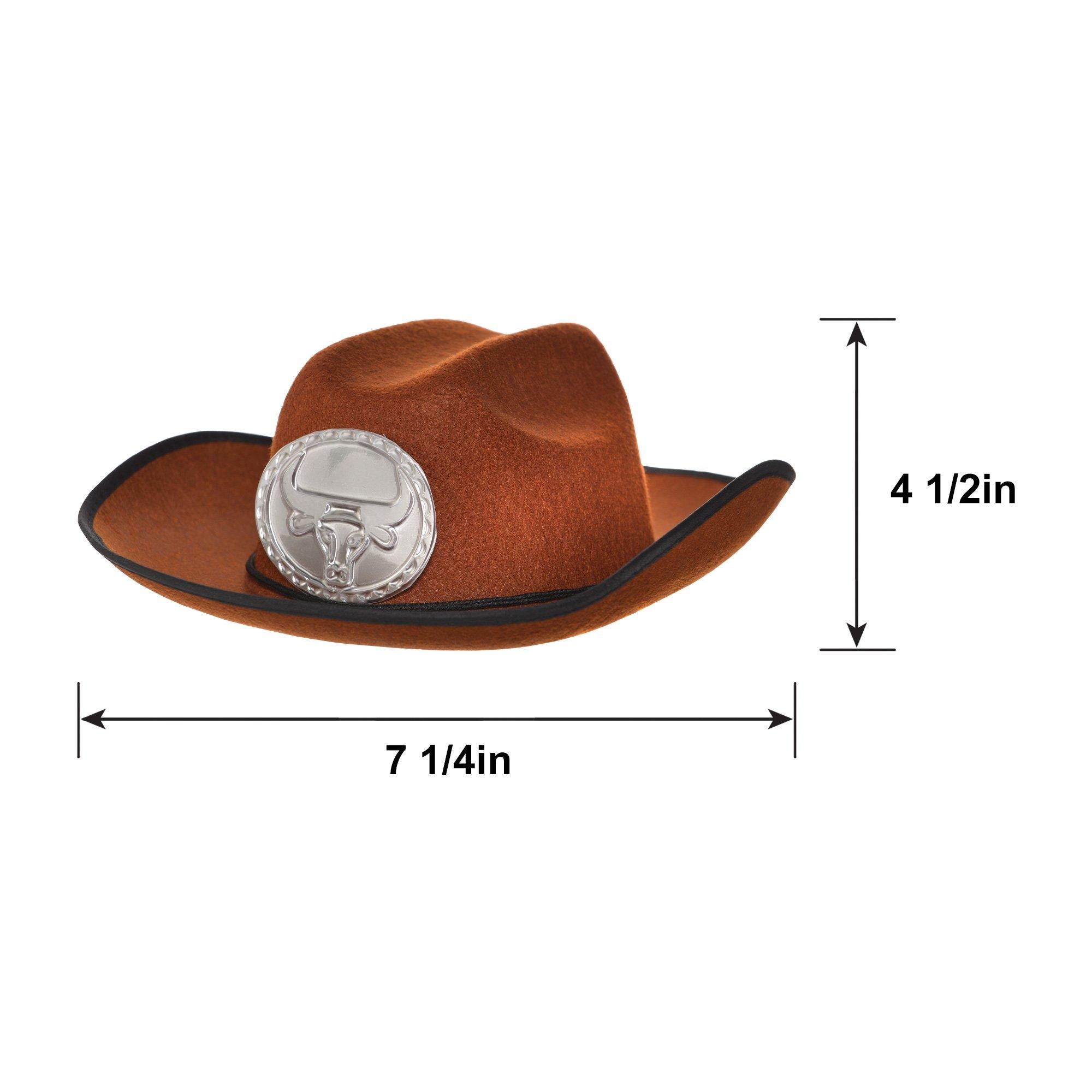 Kids' Brown Cowboy Hat - Image 5