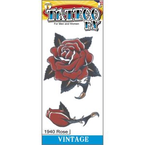 Thorny Rose Tattoos. 1 Sheet