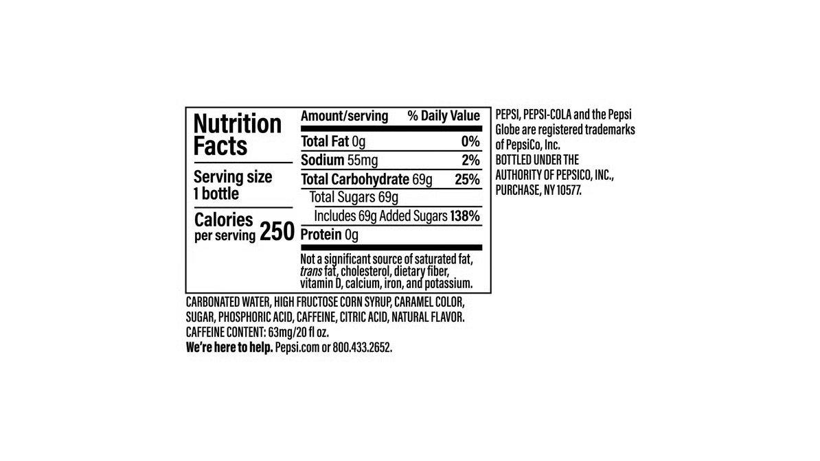 Pepsi Soda (20 oz) - Image 4