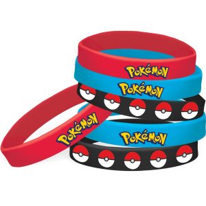 Pokémon Wristbands. 4ct – Party Favors for Kids