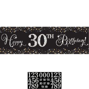 Add-An-Age - Sparkling Celebration Happy Birthday Banner Kit