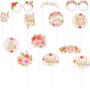 Floral Baby Photo Booth Props 13ct