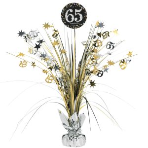 65th Birthday Spray Centerpiece - Sparkling Celebration