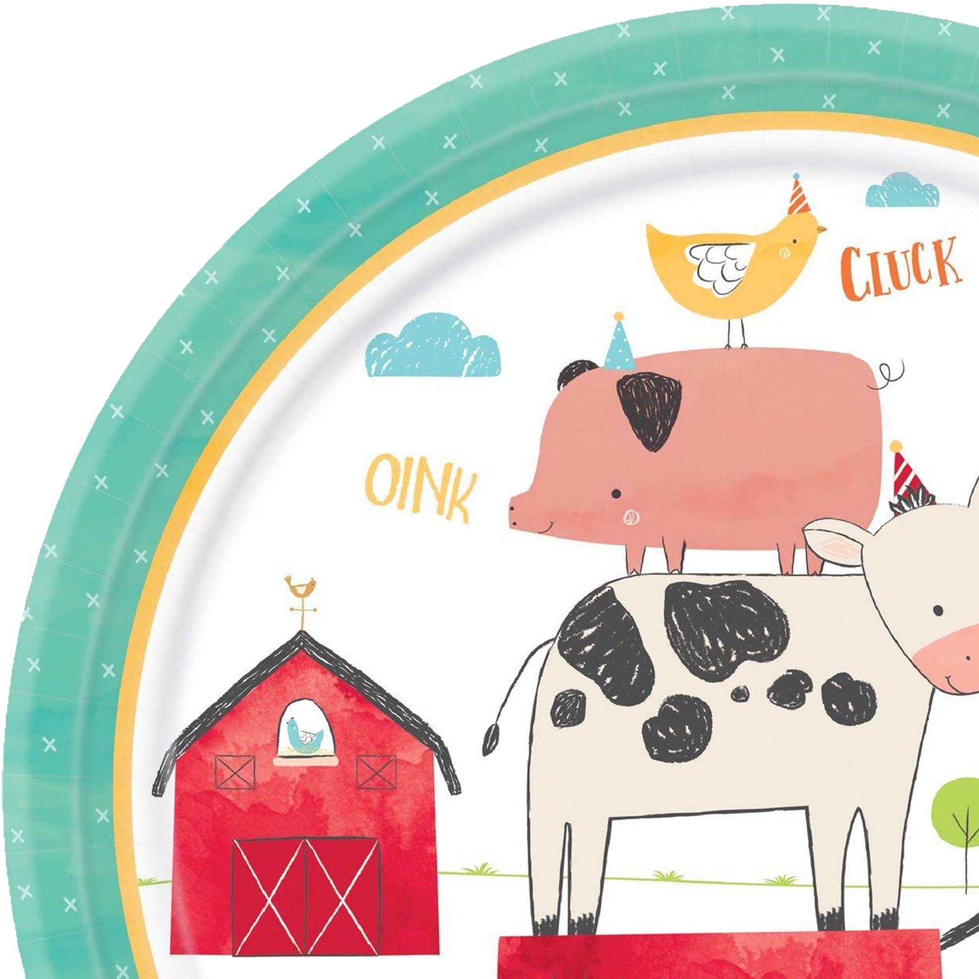 Friendly Farm Dinner Plates 18ct - Image 3