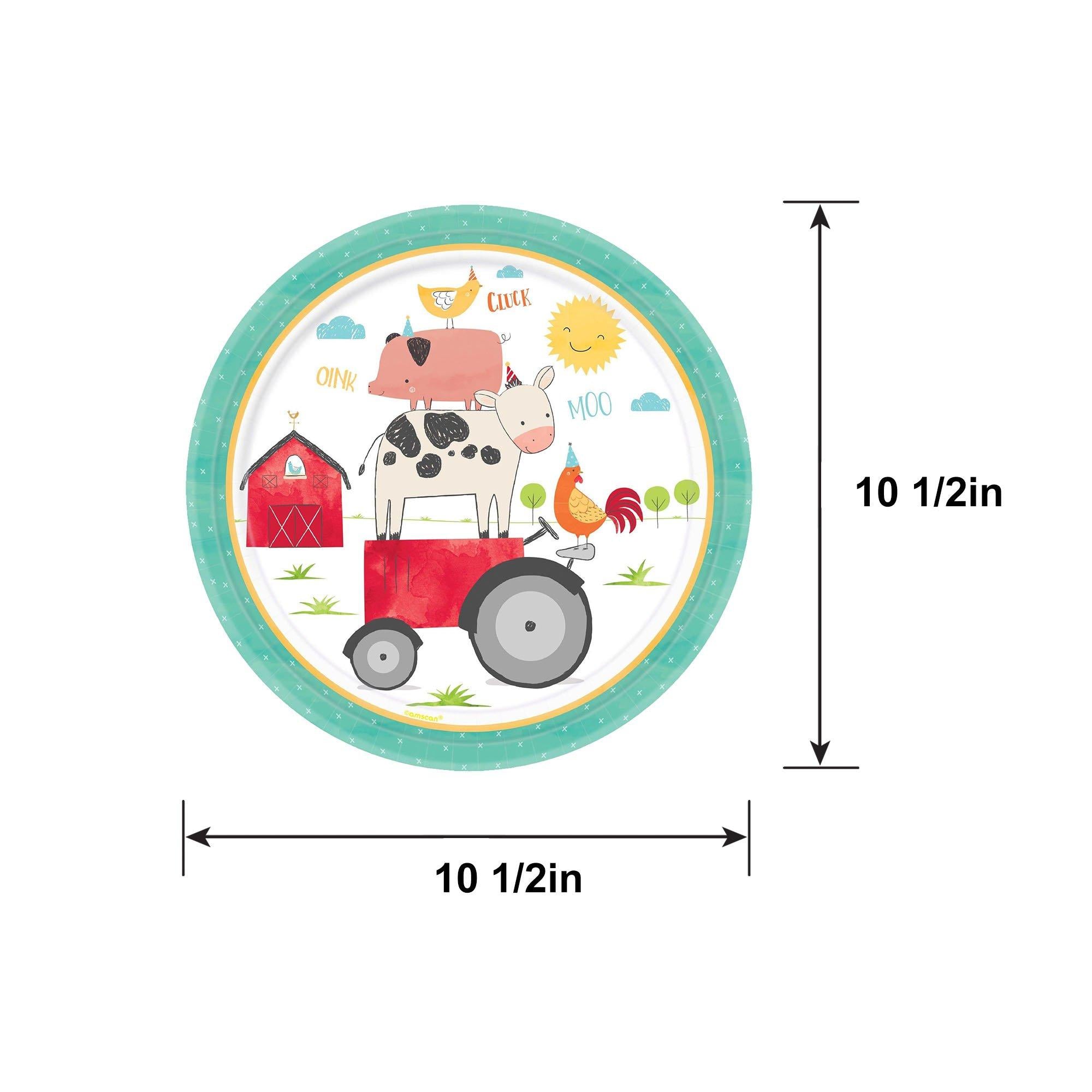 Friendly Farm Dinner Plates 18ct - Image 5