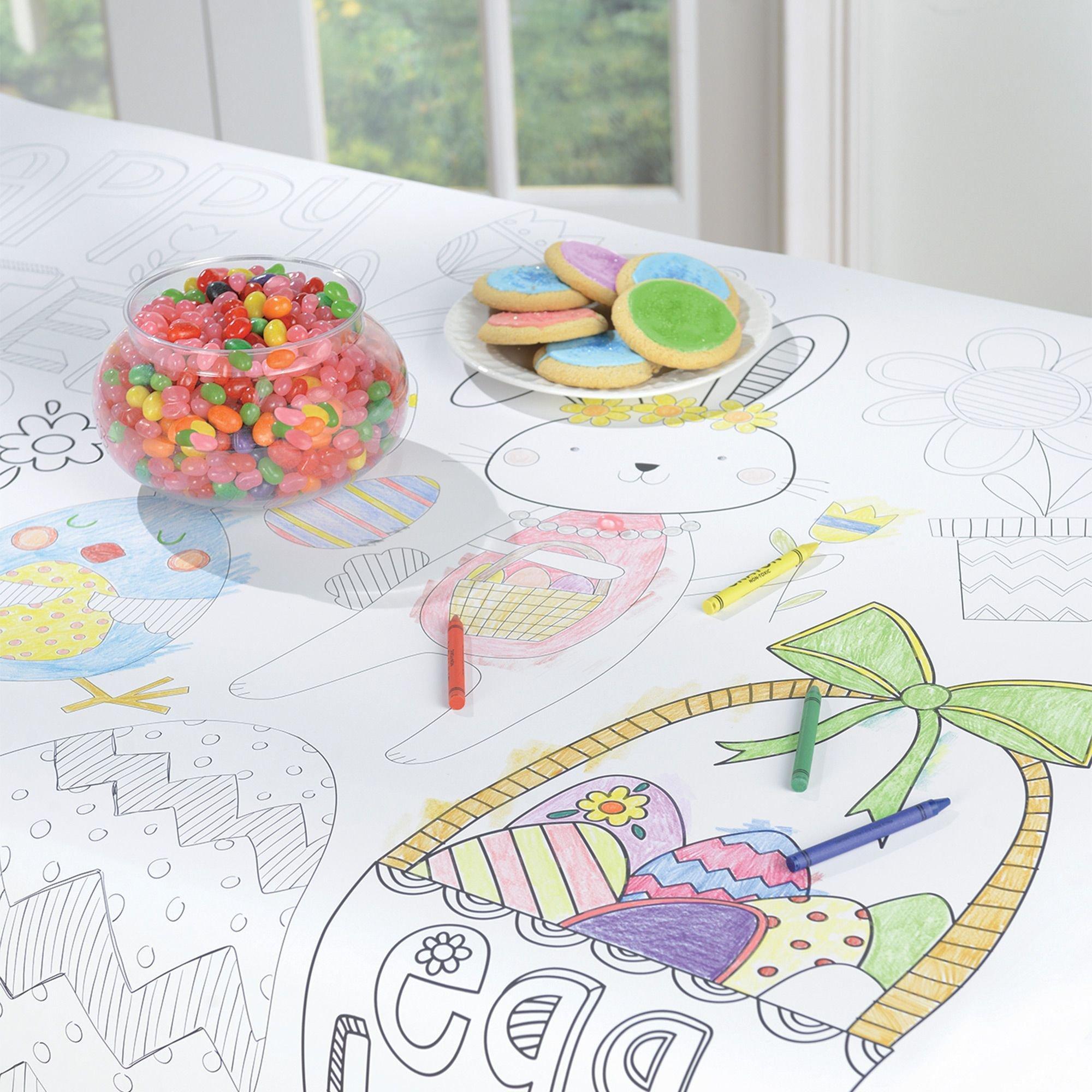 Coloring Easter Paper Table Cover - Image 2