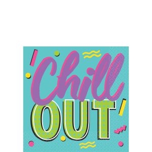 Awesome 80s Beverage Napkins 16ct